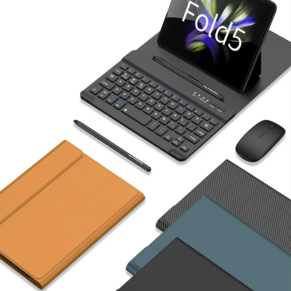 Custodia Per Tastiera Con Mouse Per Samsung Galaxy Z Fold 5 G Z Fold 4 3 2 Fold 1 Tastiera Per Z Fold 3 Z Fold 4 3 Z Fold 2 Fold 1