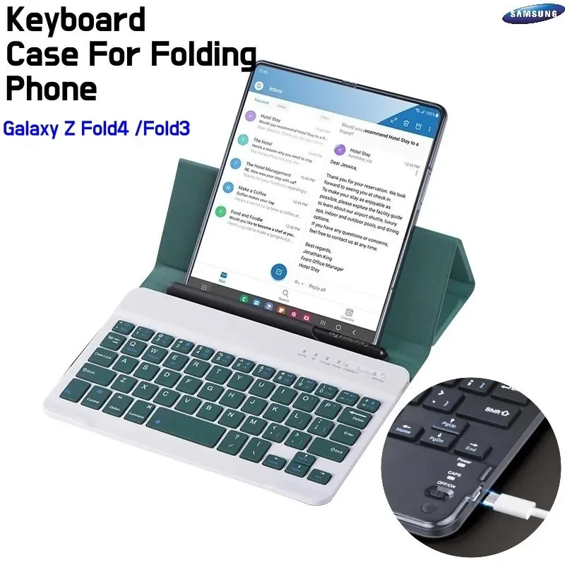 Custodia Per Tastiera Bluetooth Per Samsung Galaxy Z Fold 5 5G Z Fold 4 Z Fold 3 2 1 Custodia Per Tastiera Z Fold 5 Z Fold 4 3 Z Fold 2 1