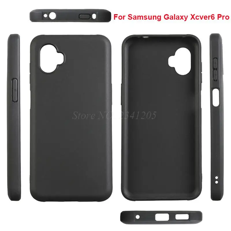 Custodia In Silicone Per Samsung Galaxy Xcover 6 Pro Funda Per Samsung Xcover6 Pro Xcover 5 Xcover 7 Xcover7 Cover Morbida In Tpu Nero Etui