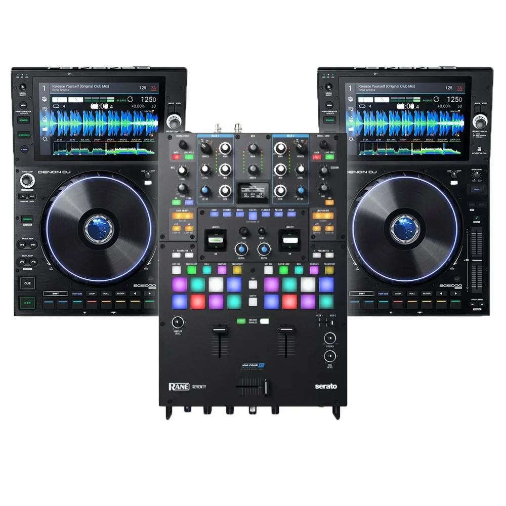 Sconto Sulle Vendite Estive Sulle Offerte Saldi Scontati Denon Dj Sc6000 Players + Denon Dj X1850 Mixer And Cover Bundle