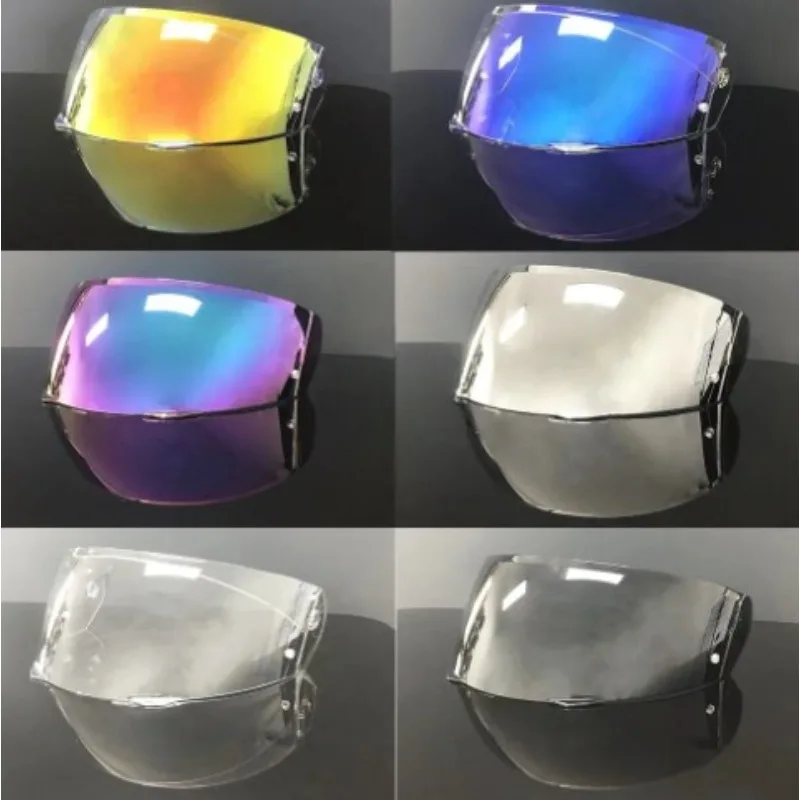 Visiera Casco I90 Per Hjc I90 Hj-33 Visiera Casco Moto Occhiali Placcatura Argento Rosso Sostituzione Lente Accessori Moto