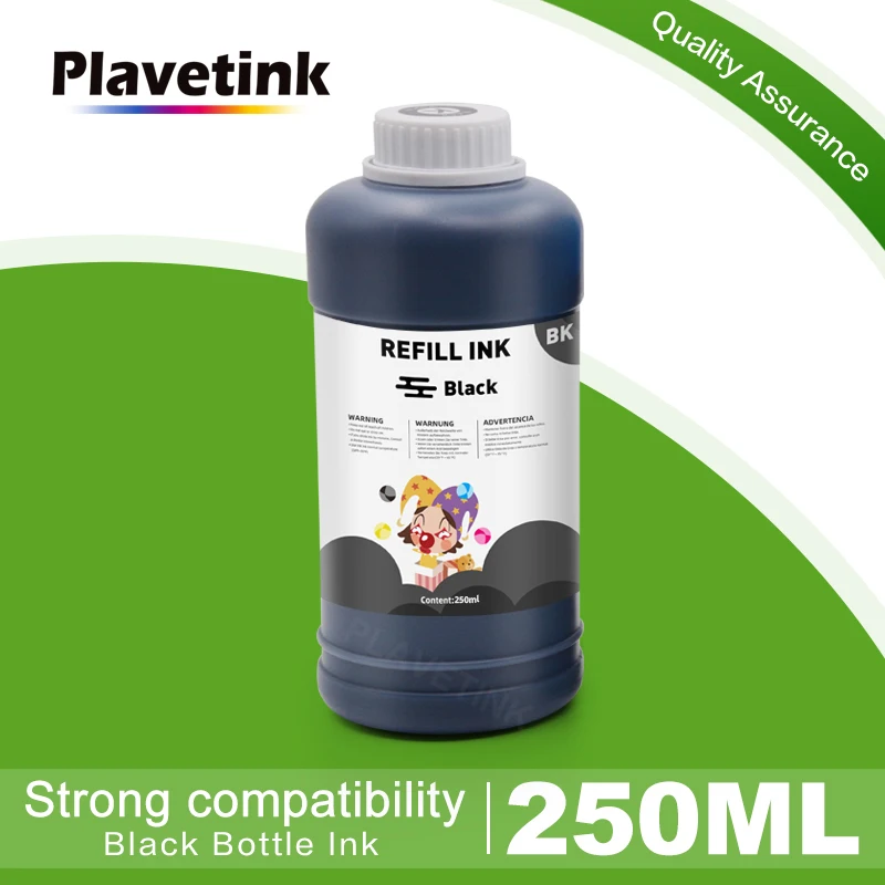 Plavetink Universal Dye Ink 250Ml Inchiostro Per Bottiglia Nera Per Canon Pgi 570 Cli 571 525 526 Pg 512 513 545 Cl546 Per Tutte Le Stampanti A Getto 