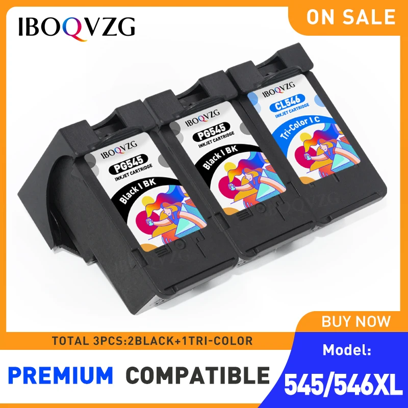 Cartuccia D'Inchiostro Muslimex 545 545Xl 546Xl Rigenerata Per Stampante Canon Pg-545 Pg 545 Xl Per Pixma Mg2500 Mg2540 Mg2550 Mg2550S