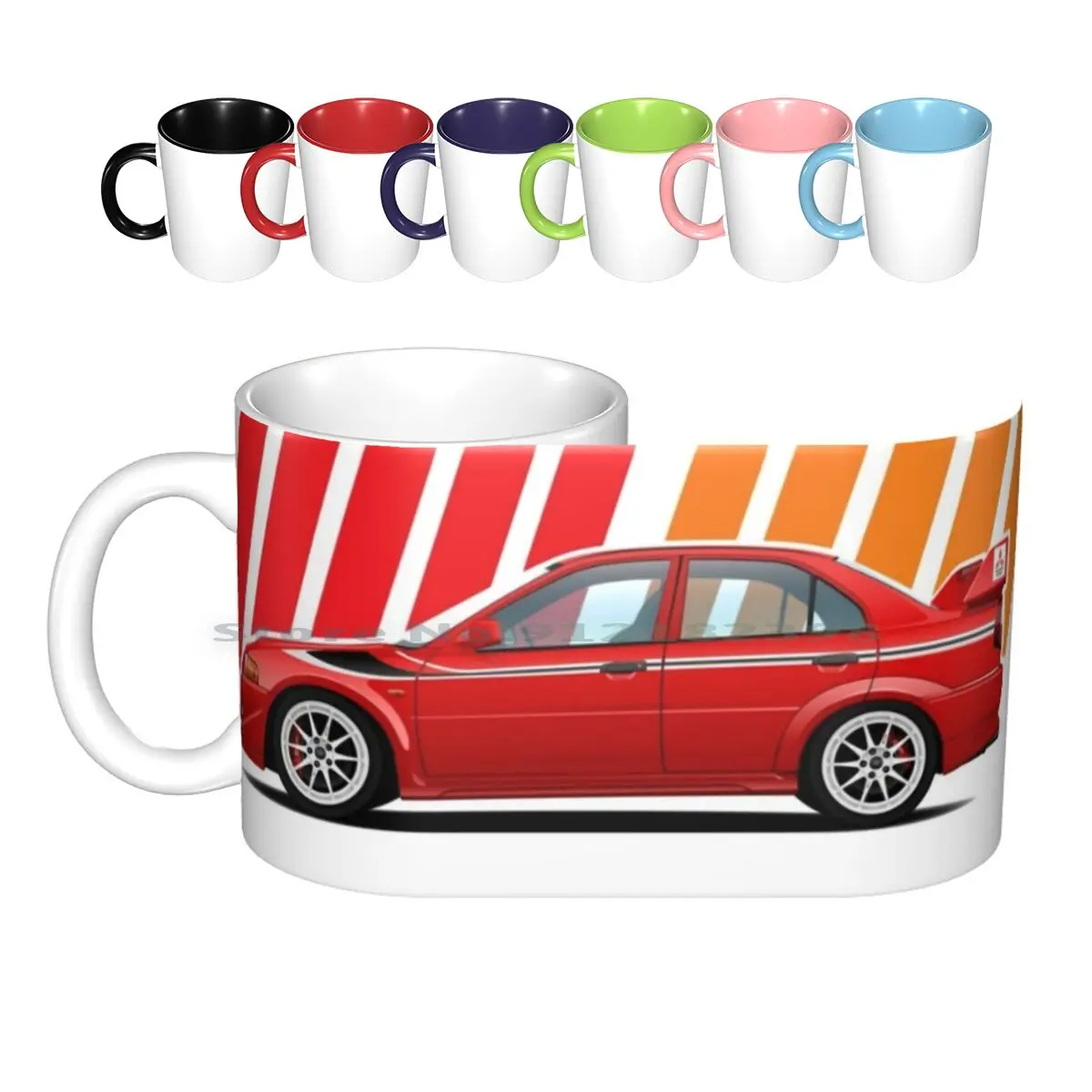 Rally Legend Tazze In Ceramica Tazze Da Caffè Tazza Da Tè Al Latte Mitsibishi Lancer Evo Mitsubishi Lancer Evolution Evo 9 Mitsubishi Evolution
