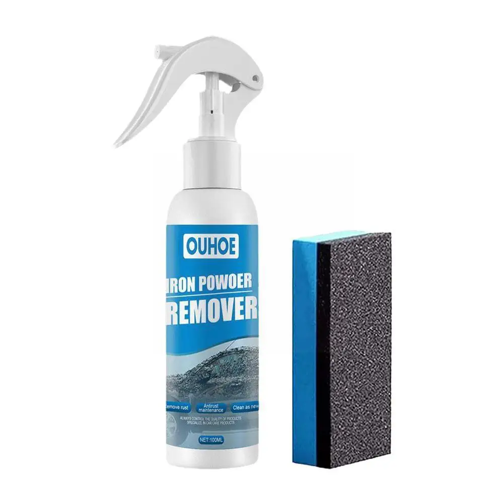 30/100Ml Auto Antiruggine Spray Metallo Vernice Detergente Detergente Polvere Spray Ferro Rimozione Ruggine Manutenzione Auto T2J4