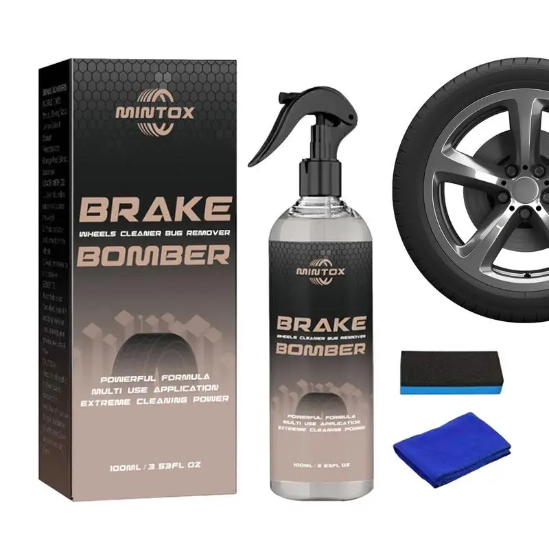 Stealth Brake Bomber Car Iron Remover Wheel Metal Rust Dust Removal Spray Brake Hub Cleaner 100Ml Potente Spray Detergente Per Freni