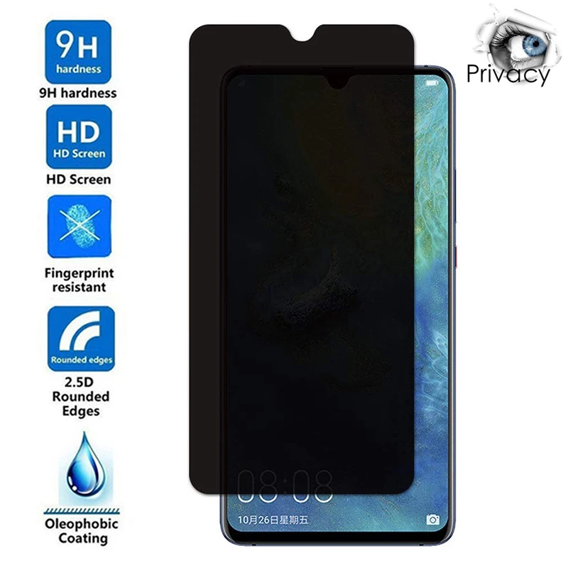 Privacy Vetro Temperato Antiriflesso Per Huawei Honor 10X Lite 9X Pro 8X Max 7X 6X 8S 7S 8C Pellicola Salvaschermo Per Honor 8 Lite