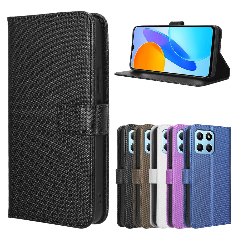 Flip Case Per Huawei Honor X8 5G 4G Portafoglio Magnetico Di Lusso Flip Leather Lanyard Case Cover Per Honor X8 X 8 Honor X8 Phone Bags