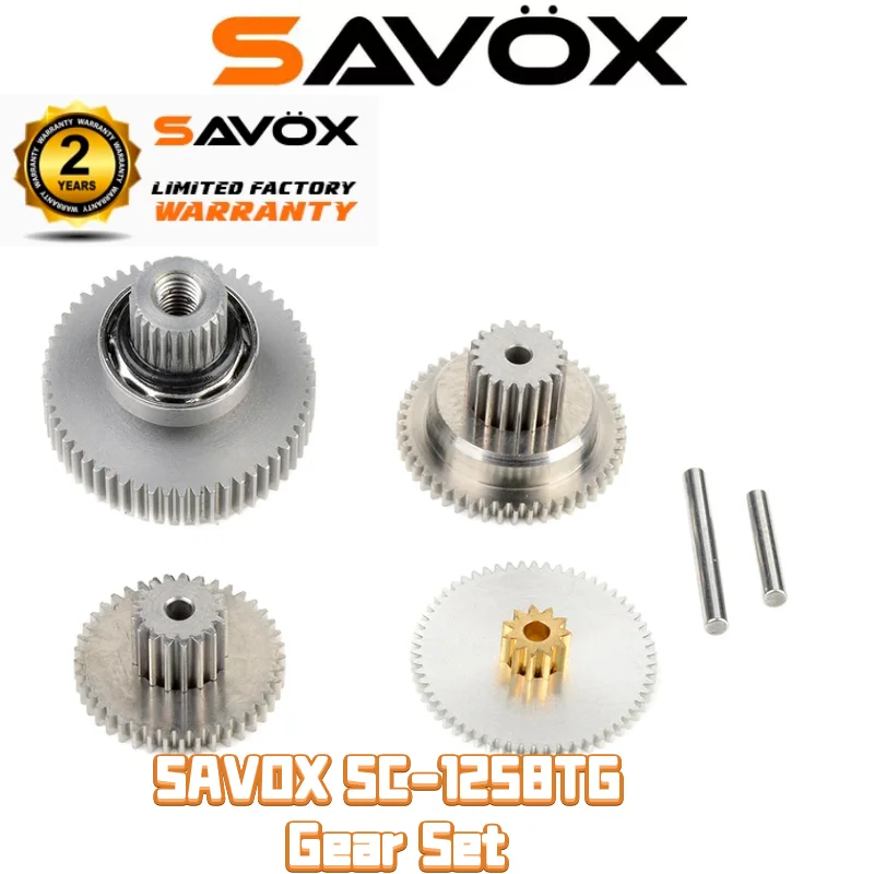Originale Savox Sc-1258Tg Gear Set Coppia Elevata Titanio Ingranaggio Servo Savox 1258 Compresi I Cuscinetti