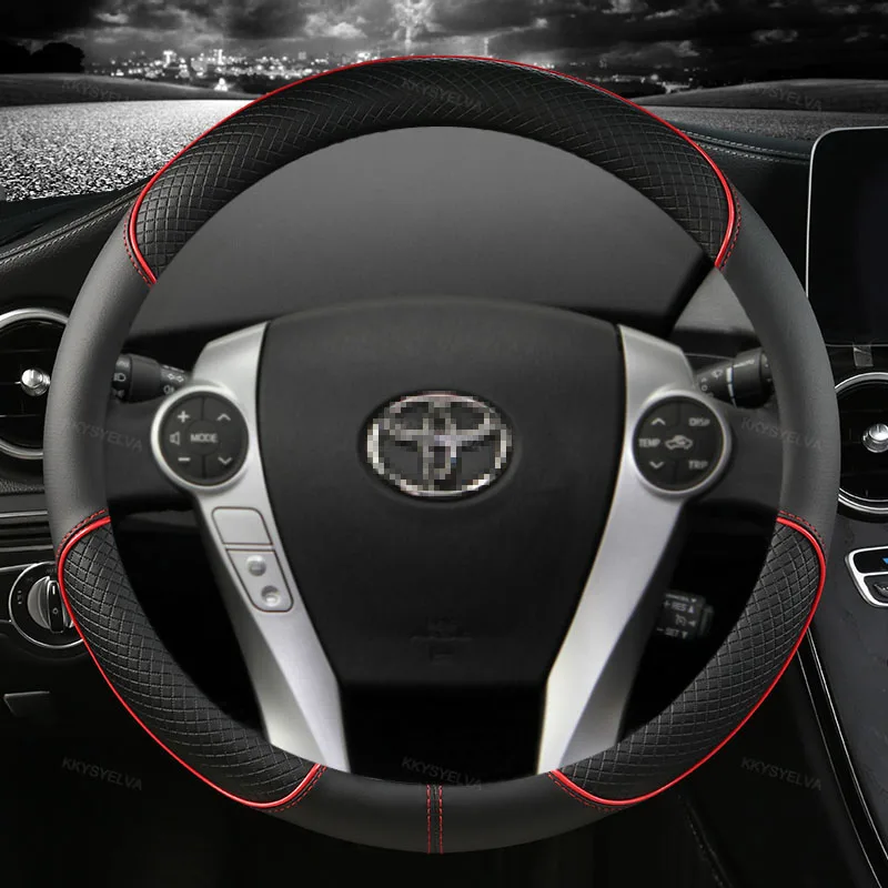 Copertura Del Volante Auto In Pelle Microfibra Per Toyota Prius 30 20 Prius V Prius C Prius Prime Massage Accessori Auto