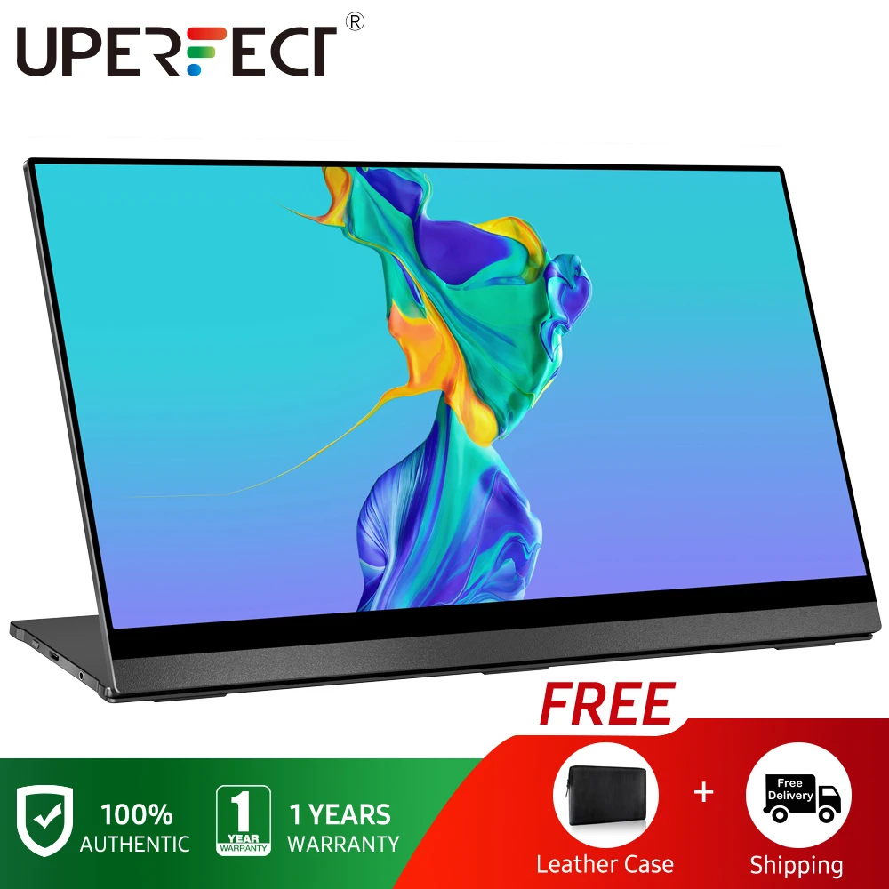 Uperfect 4K Monitor Portatile Touchscreen Sensore Di Gravità Rotazione Automatica 15.6 ''Display Uhd 3840X2160 Touch A 10 Punti Più Sottile