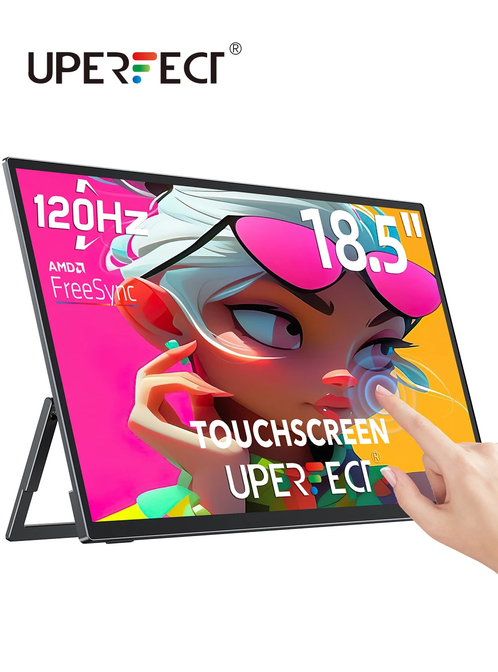 Uperfect Usteam E6 Pro 18.5 "Monitor Portatile Touch Screen 1080P 120Hz Smart Gaming Display Per Telefono Portatile Xbox Ps4 Ps5 Switch Mac Phone