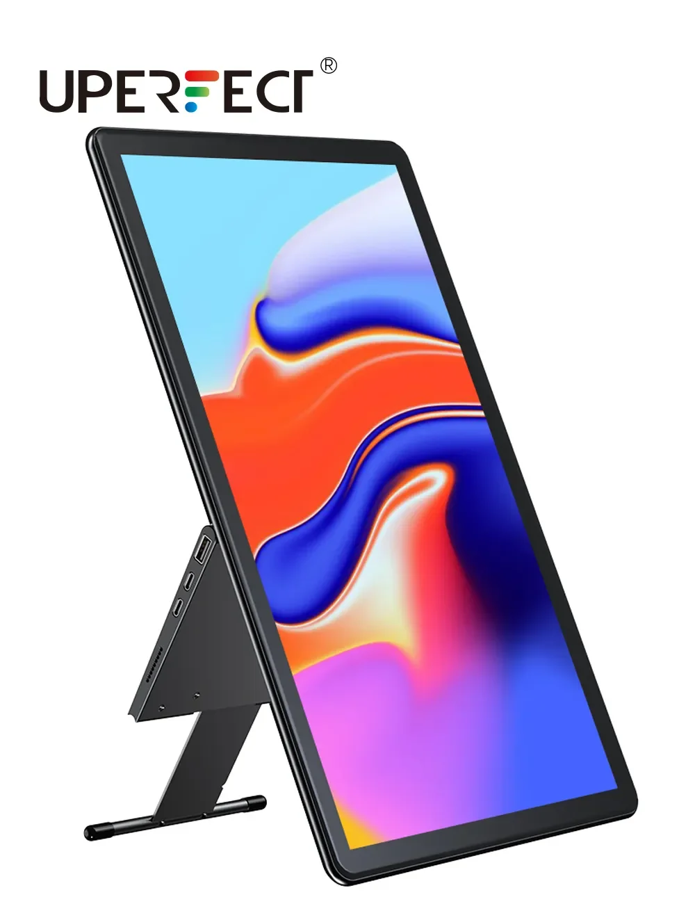 Uperfect Y 15.6 Fhd Usb 3.1 Tipo-C Monitor Portatile 1080P Touch Screen Ips Secondo Display Con Regolazione Smart Stand Per Laptop