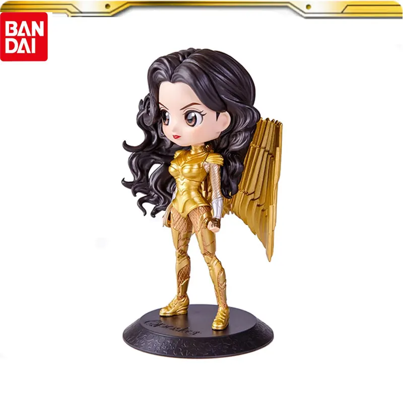 Bandai Adventure Fantasy Movies Action Figures Wonder Woman Guarding Justice Original Classic Collection Model Ornament Gifts