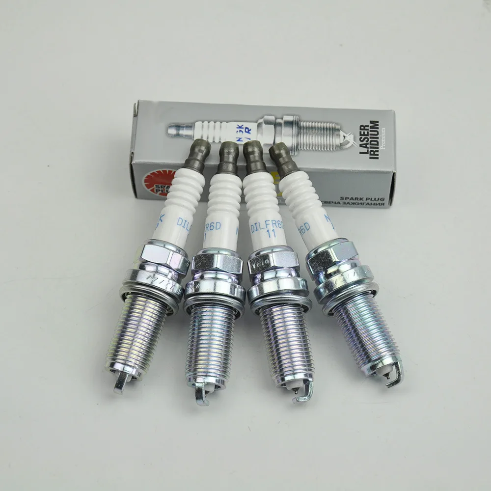 4-6 Pezzi Nuovissime Candele Laser A Doppio Iridio Dilfr6D11 6176 Per 90919-01247