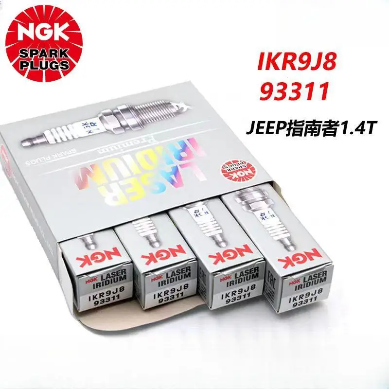4 Pz Originale Ngk Ikr9J8 93311 Laser Iridio Platino Per Jeep Compass 2016-2020 Renegade 1.4T Fiat 500 Viaggio Otimo 1.4T