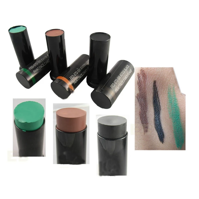 3 Pz/Scatola Military Woodland Camouflage Waterproof Face Paint Oil Camouflage Tricolore Camouflage Oil Suit Alta Qualità