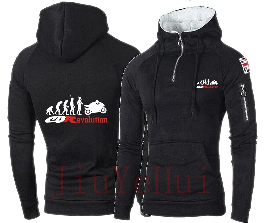 Vespolution Dirt Evolution Cbr 1100Rr Super Blackbird Xx Moto Zipper Felpa Con Cappuccio Hondaes F1 Streetswear Coat Jacket