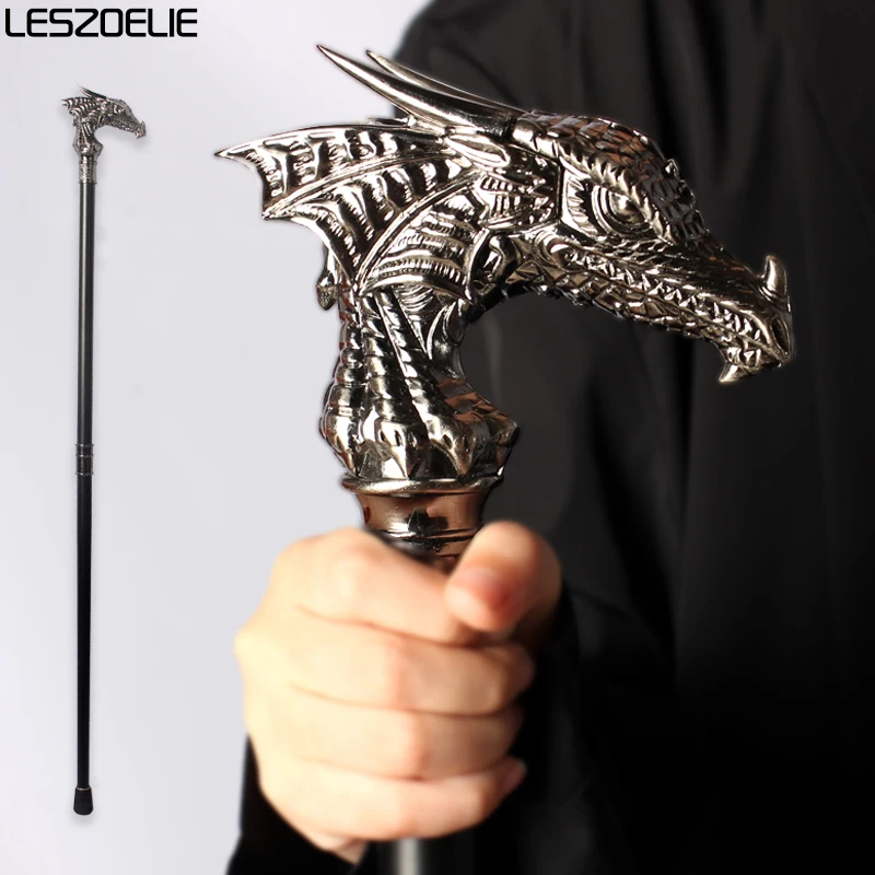 Bastoncini Da Passeggio Di Lusso Con Testa Di Drago Per Uomo Bastone Da Passeggio Decorativo Uomo E Donna Elegante Bastone Da Passeggio Staccabile