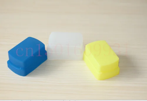 3 Pz Bianco + Giallo + Blu Silicon Flash Bounce Diffusore Softbox Per Nikon Sb800/Sb600 Sb-Sb-Yn-Yn Yn-Yn-