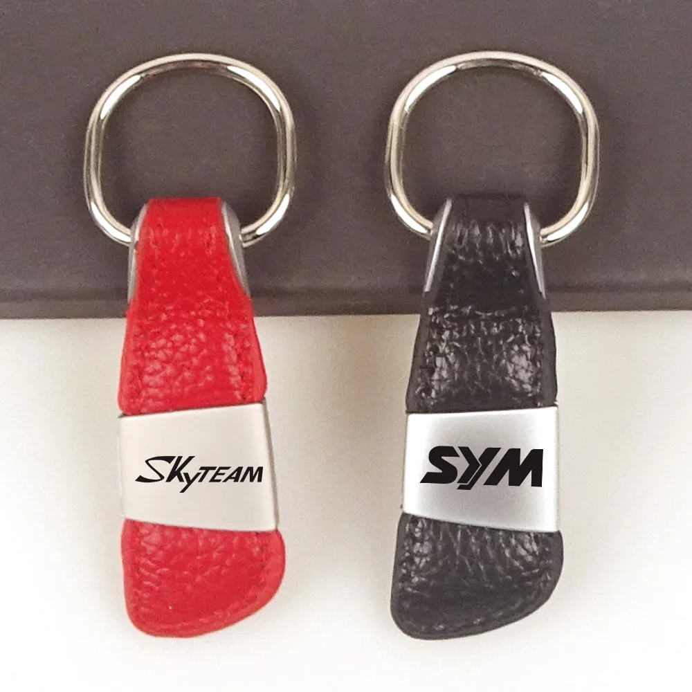 Emblema Del Motociclo Portachiavi In Metallo In Vera Pelle Portachiavi Con Badge Per Scooter Per Motori Skyteam Sym Thumpstar Yadea Yingang Znen