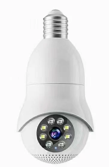 2Mp 1080P Yi Lot App E27 Presa Testa Lampada Wireless Ptz Ip Dome Camera Full Color Ai Rilevamento Umanoide Sicurezza Baby Monitor