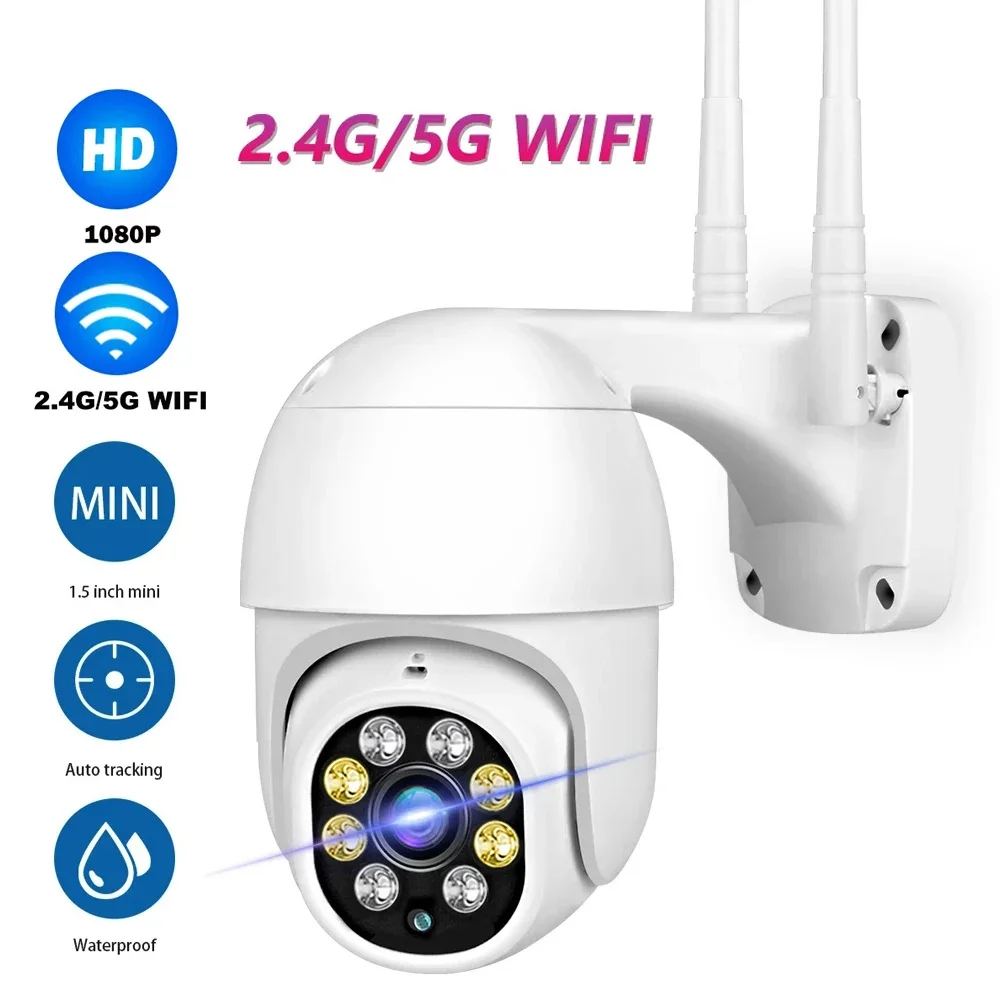 Wouwon 2.4G/5G Wifi Camera Ip Camera Mini Outdoor 1080P Sorveglianza Di Sicurezza Cctv Impermeabile Funziona Con Time-Lapse Yi Iot App