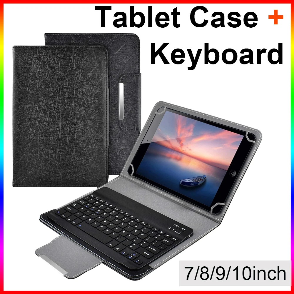 Custodia Per Tablet Per 7/8 9/10 Tablet Da 10.1 Pollici Per Android Ios Windows Cover Per Tastiera Bluetooth Per Ipad Samsung Lenovo Teclast Pad