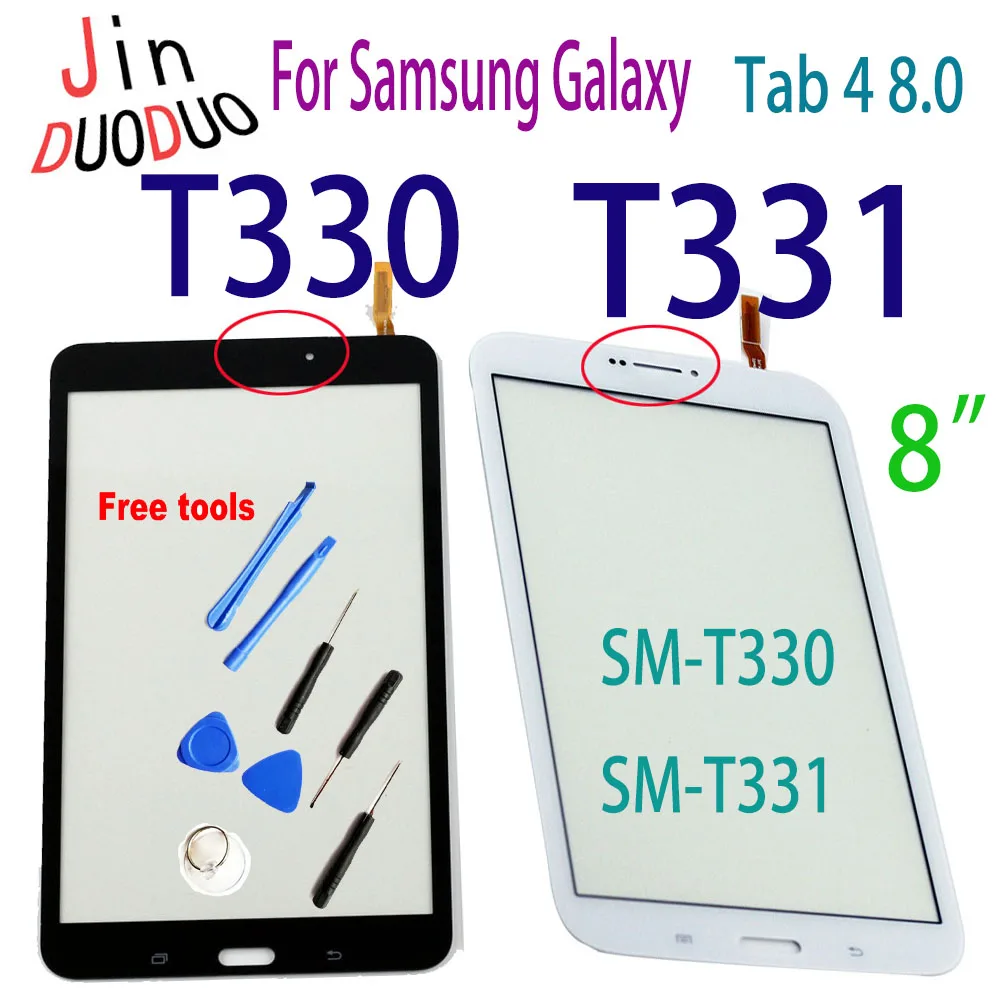8.0 "Touch Per Samsung Galaxy Tab 4 8.0 T330 T331 Digitalizzatore Touch Screen Per Samsung T330 T331 Table Touch Sm-T330 Sm-T331