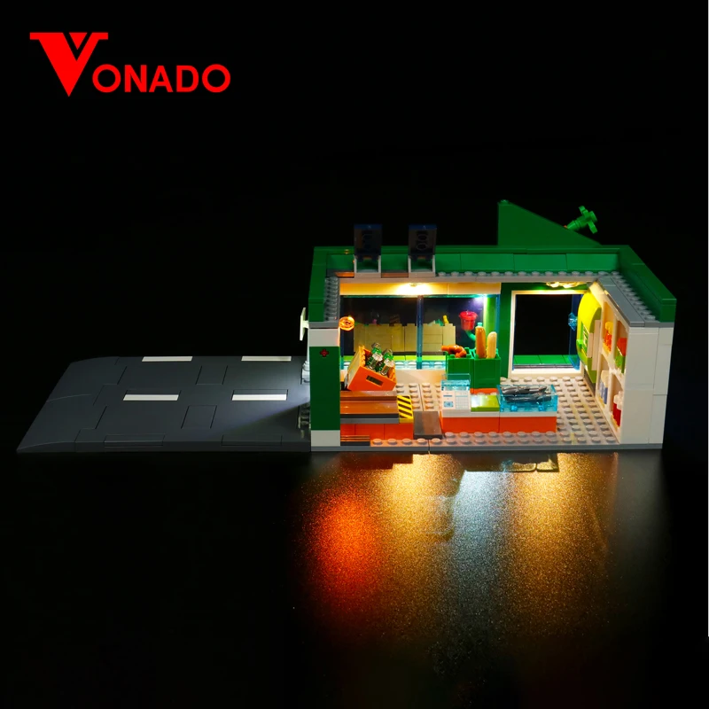 Vonado Led Light Kit Per Il 60347 Set Di Blocchi Per Negozi Di Alimentari (Non Includere Il Modello) Mattoni Giocattoli Fai Da Te Per Bambini