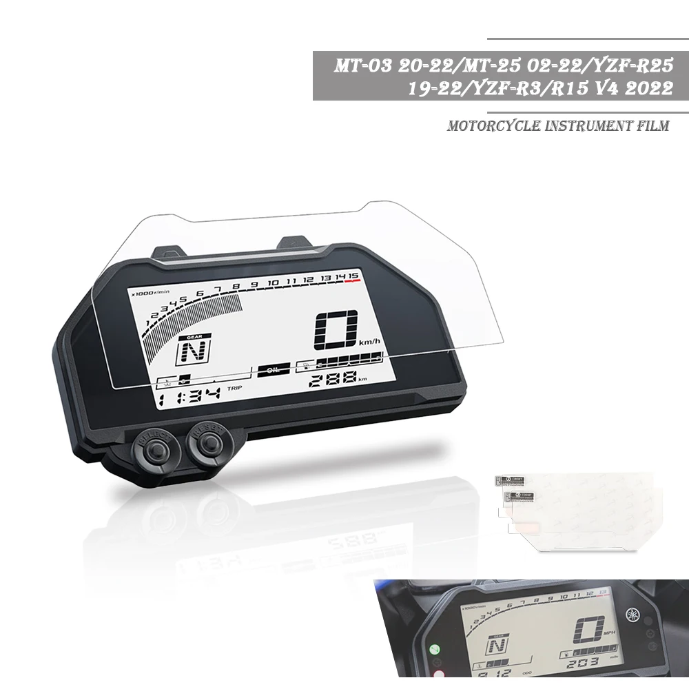 Per Yamaha Mt-03 20-22 Mt-25 02-22 Moto Strumento Cluster Scratch Screen Protection Film Protezione Dello Schermo Del Cruscotto