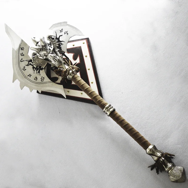 [Metal Made] 1:1 110Cm Wow The Shadowmourne Axe Alloy Model Lich King Arthas Frostmourne'S Brother Wear Collection Model Gift