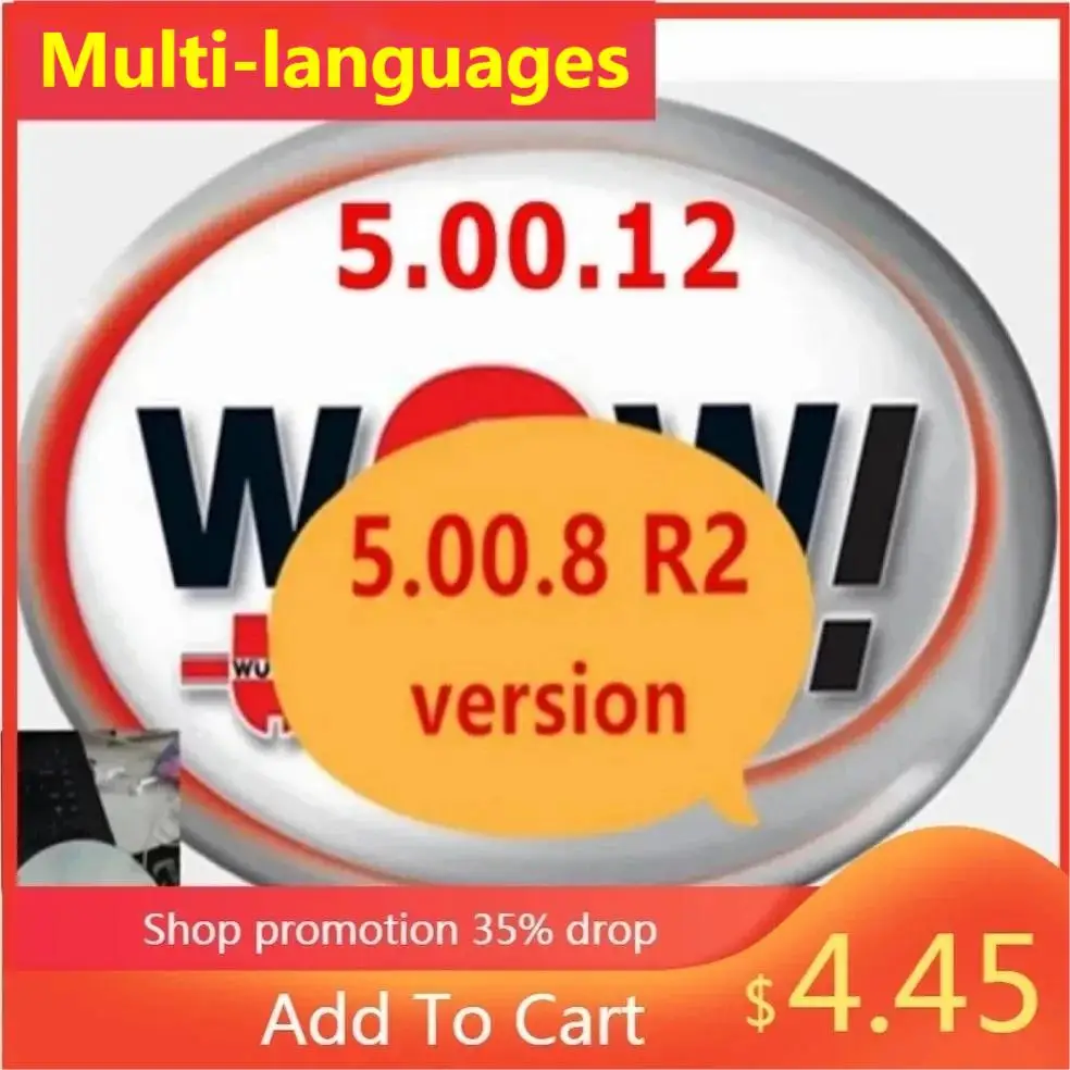 2023 Hot Wurth Wow V5.00.12 Wow 5.00.8 R2 Software Multi-Lingue Con Kengen Per Tcs Multi-Diag Cars Diagnostic Tool