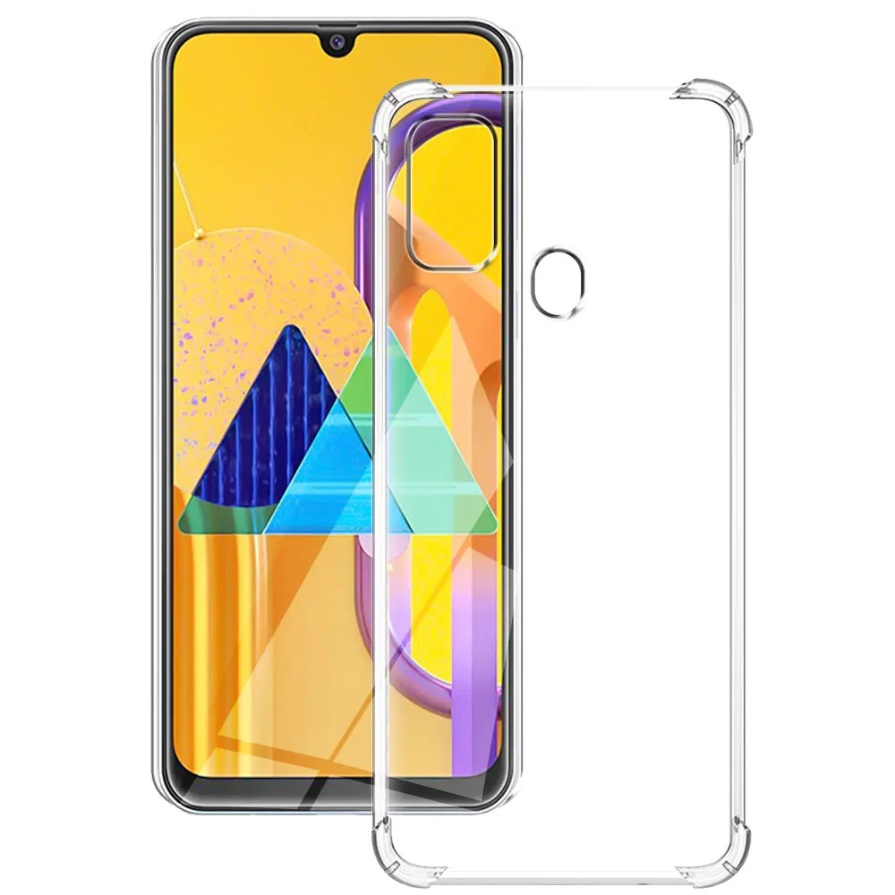Per Samsung M21 Custodia Morbida Cover In Silicone Per Samsung Galaxy M21 Custodie Per Telefono Per Samsung M21 M 21 Paraurti Antiurto Trasparente Coq