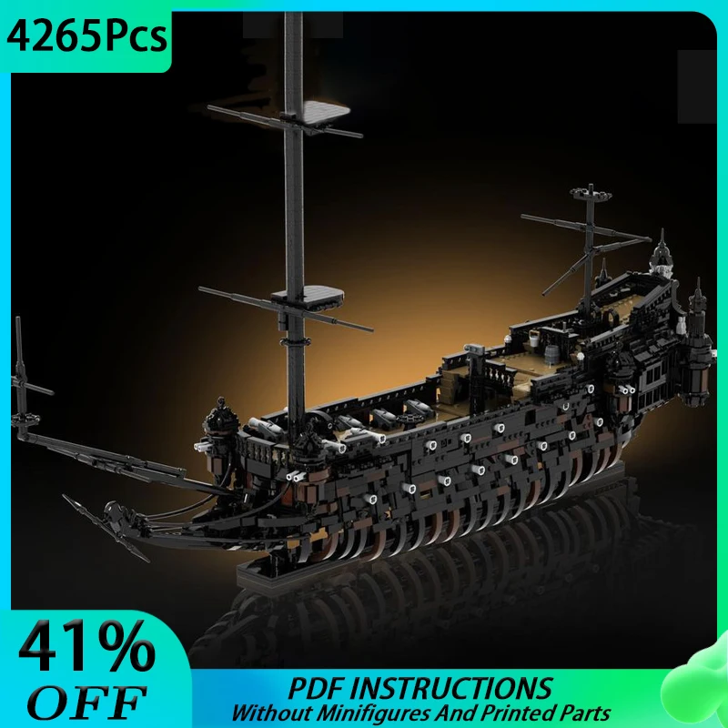 Moc Silent Mary Pirate Ships Ghost Ship Model Building Blocks Mattoni Di Assemblaggio Fai Da Te Giocattoli Per Bambini Regali Di Natale Di Compleanno 