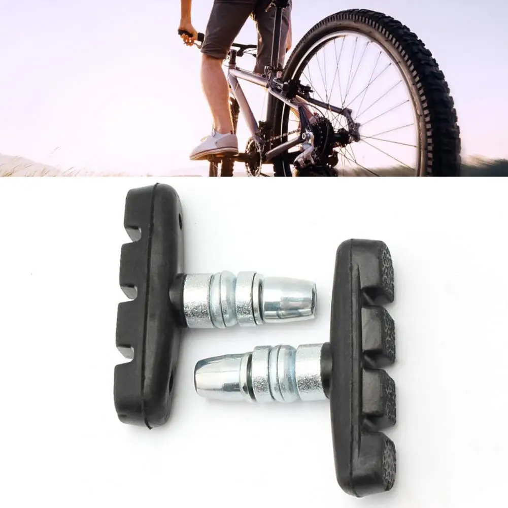 1 Pair Brake Pads Silent Rubber V Brake System Bike Parts Bicycle Cycling Safety Blocks Mtb Mountain Bike Accessories Drop Ship