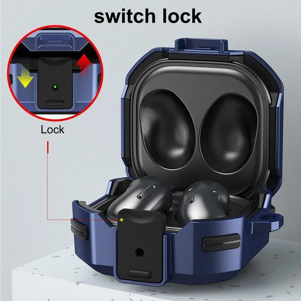 Soft Headphone Protective Case Switch Lock Anti-Fall Cover Compatible For Samsung Buds Pro / Buds Live Dropship Wholesale New