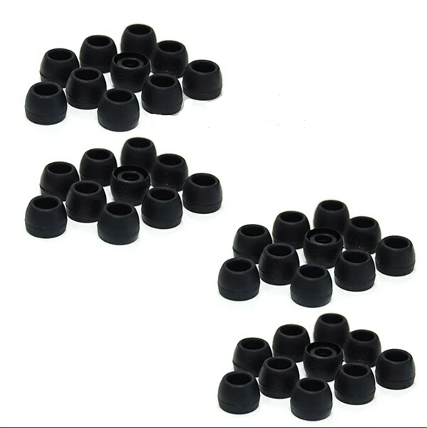 20 Pair Piccolo Nero In Silicone Di Ricambio Auricolari Consigli Per Sennheiser Samsung Tdk Phillips Panasonic Sony Denon Griffin Akg Jvc