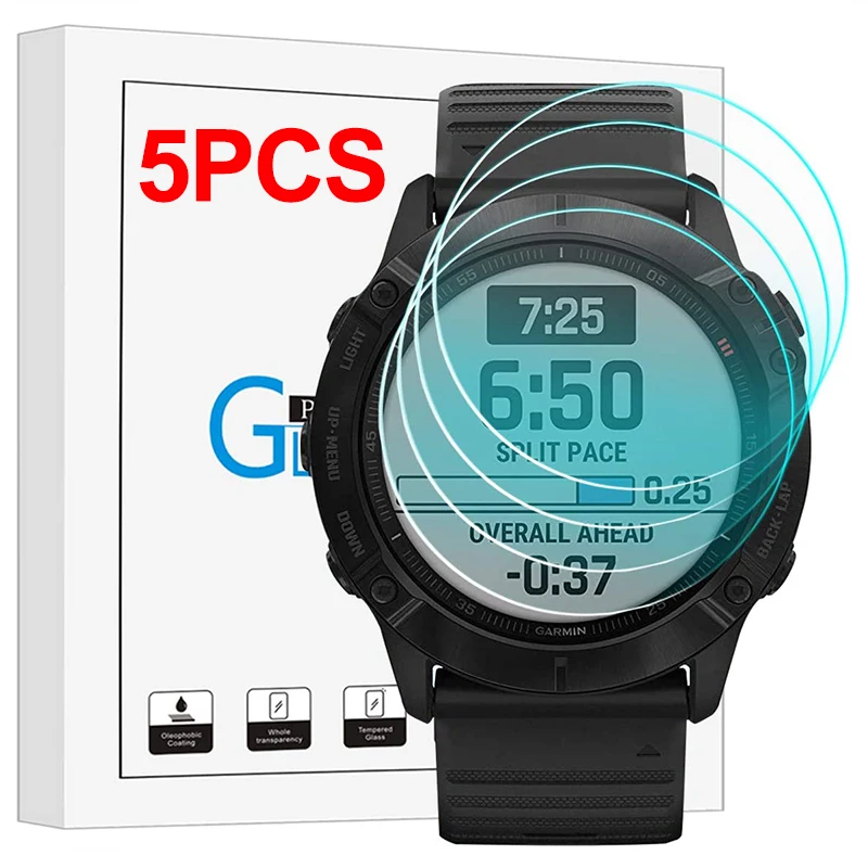 Vetro Temperato Per Garmin Fenix 6 6S 6X Pro Sapphire Anti Scrach Hd Pellicola Proteggi Schermo Per Fenix 6S 6X Solar Smartwatch