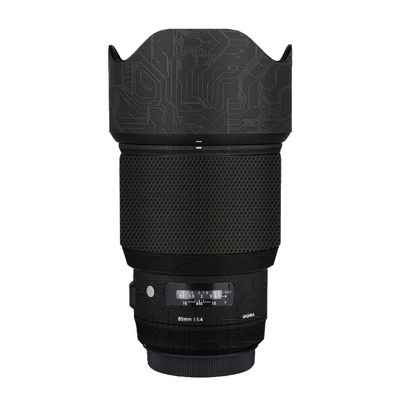 Sigma 85-1.4 Lens Vinyl Decal Skin Wrap Per Sigma 85Mm F/1.4 Dg Hsm Art Lens (Per Canon Ef Mount) Pellicola Di Copertura Adesiva