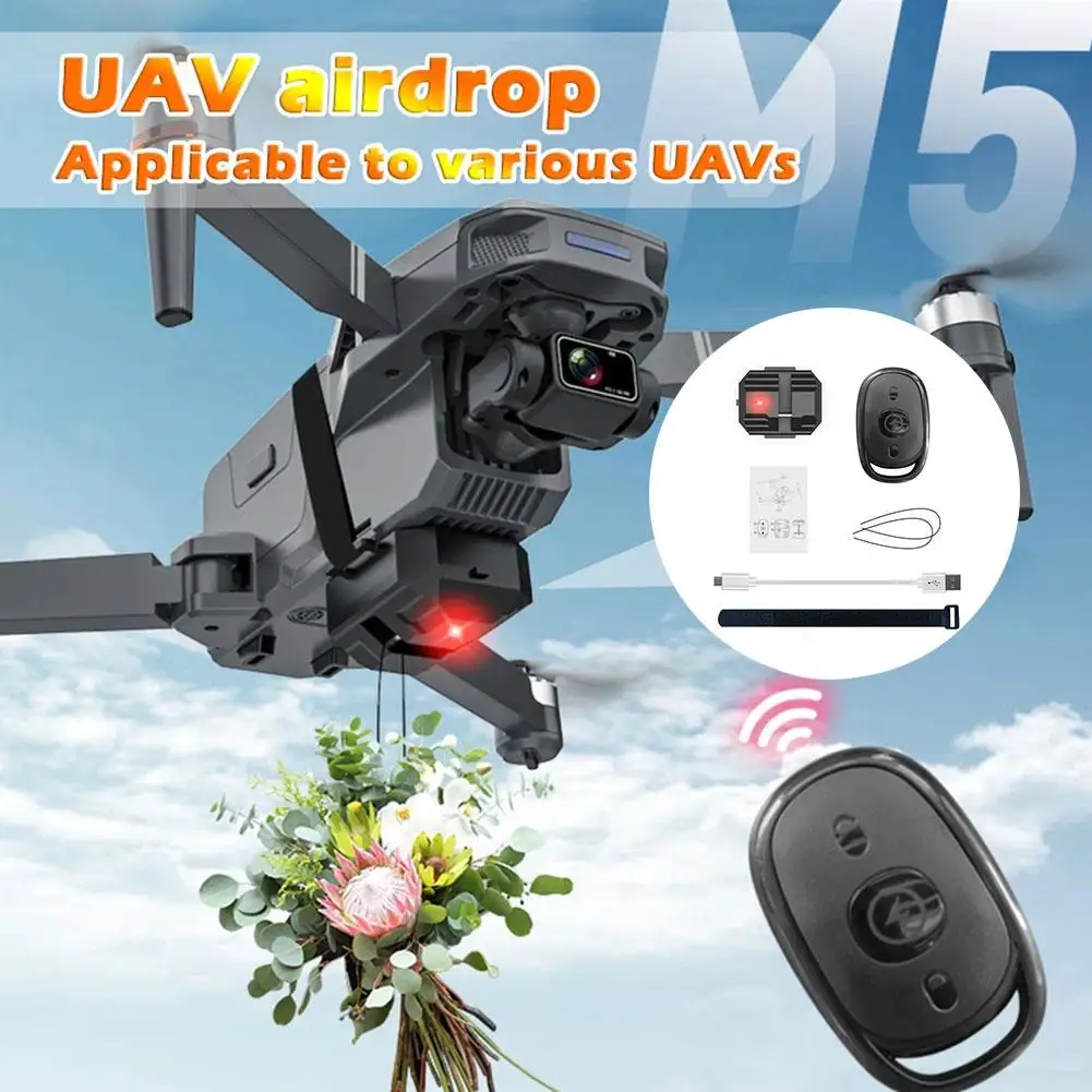 Drone Dropping System Payload Delivery Thrower Air Dropper Device Per Mini 3 Pro Air 2S X8Se Drone Accessori W2Y9