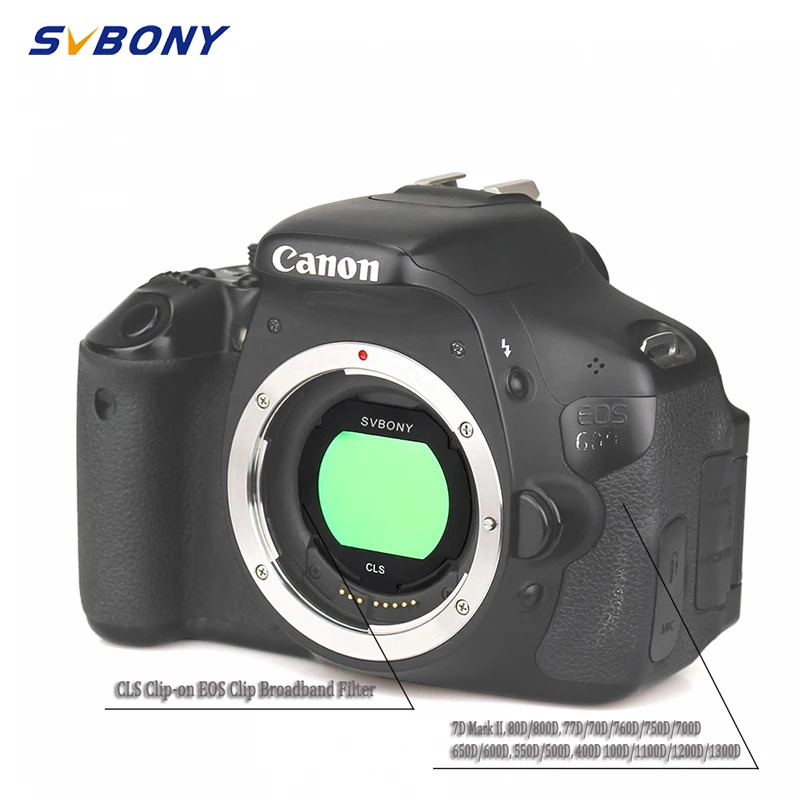 Filtro Telescopico Svbony Filtro A Clip Cls Eos-C Compatibile Per Canon Broadband City Light Reduction Filter Per Fotocamere Ccd Dslr