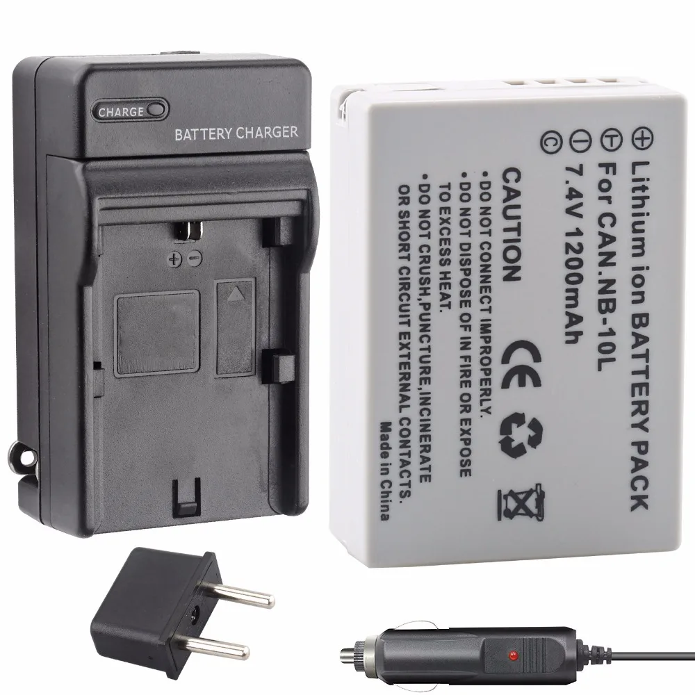 Per Canon Nb-10L Nb 10L Batteria E Caricabatterie Per Canon Powershot G1 X, G3 X, G15, G16, Sx40 Hs, Sx50 Hs, Sx60 Hs Fotocamera Digitale
