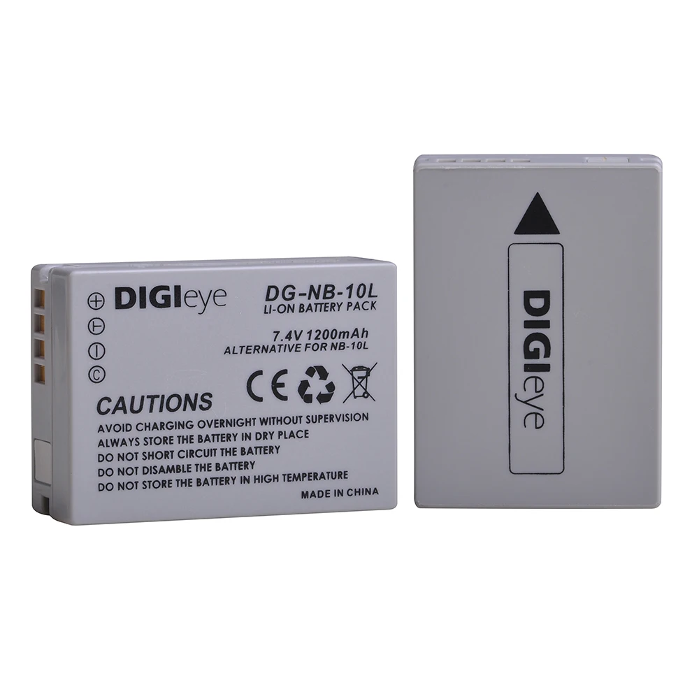 Batteria Per Fotocamera 1200Mah Nb-10L Nb10L Per Fotocamera Canon Powershot G1 X G3 X G15 G16 Sx40 Hs Sx50 Hs Sx60 Hs
