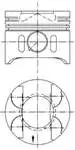 41014620 Per Pistone + Pistone + Segmento, Om611, Om612, Om613, Euro 3, Om613, Euro 3, Om611.