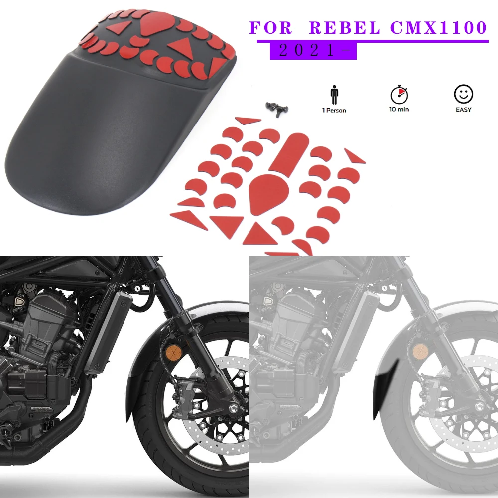 2021 2022 Rebel Cmx 1100 Parafango Anteriore Per Honda Rebel Cmx 1100 Nuova Estensione Estensione Parafango Anteriore Moto