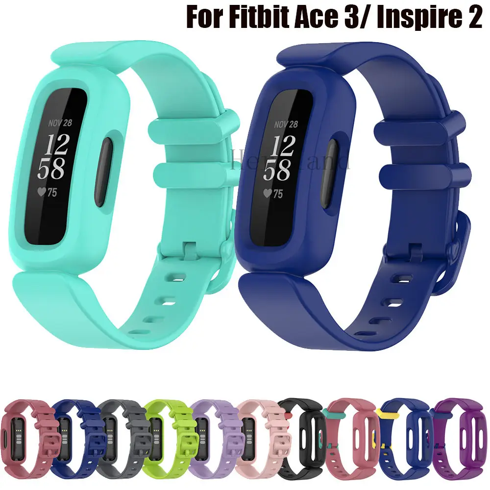 Cintura Per Fitbit Ace 3 2 Cinturini Per Smartwatch Per Bambini Per Cinturino Fitbit Inspire 2 / Hr Cinturino Sportivo In Silicone