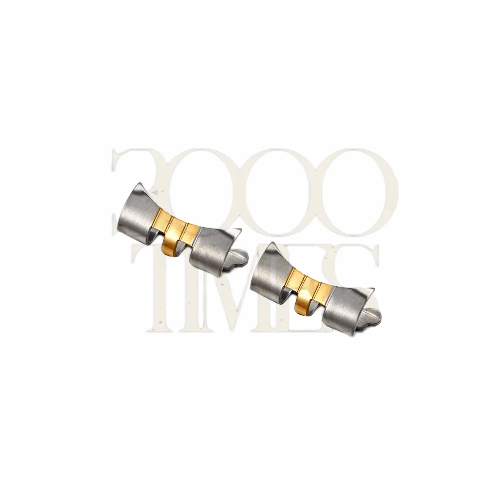 Acciaio Inossidabile 316L 18Mm 19Mm 20Mm Oro Argento 2 Toni Gold End Link Adatto Per Rolex Seiko 007 Skx005 Jubilee Watch Band