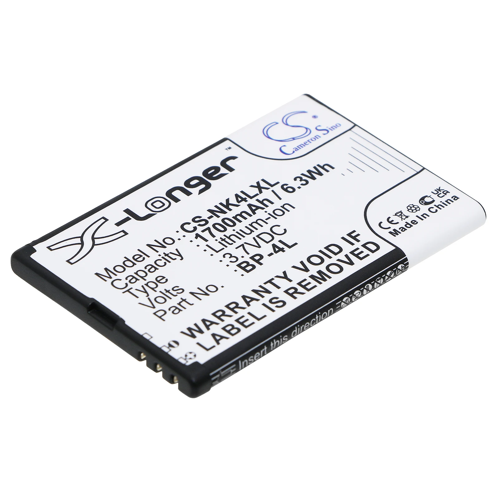 E-Book, E-Reader 1700Mah Batteria Per Nokia Rm-683 Clipper Rm-784 Rm-792 E90 E61I E71 E90I N810 N97 E63 E71X E90 E72