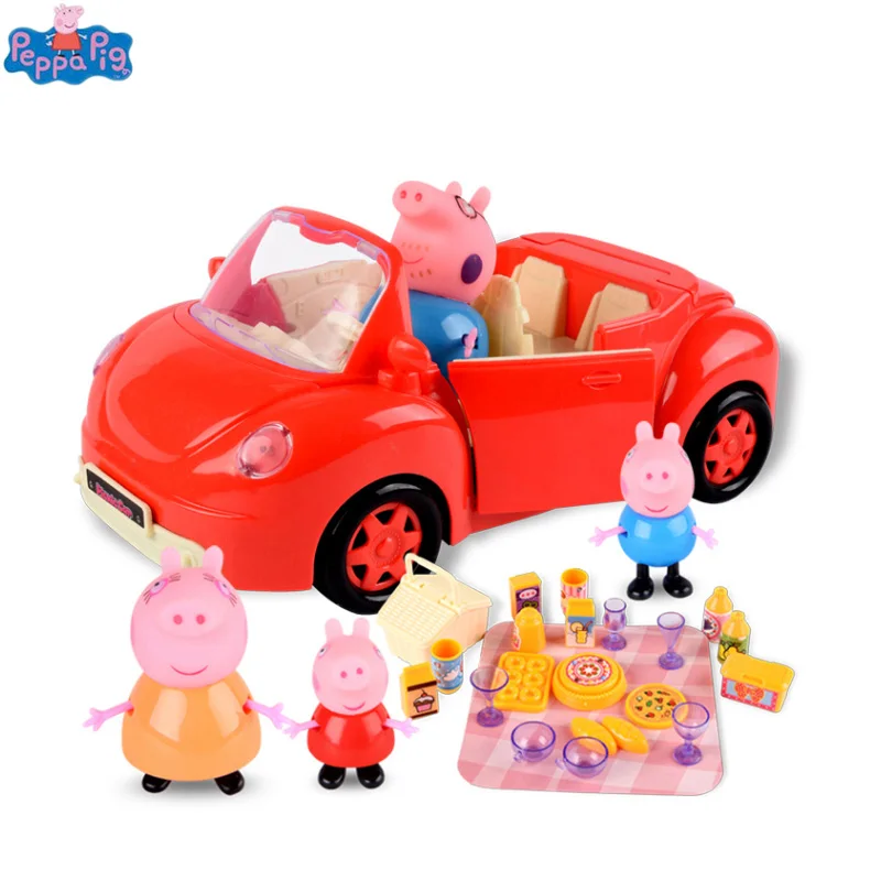 New Peppa Pig Model Doll Set Mobile Doll Toy George Friend Birthday Soft Gift Animation Toy Doll Toy Regalo Di Compleanno